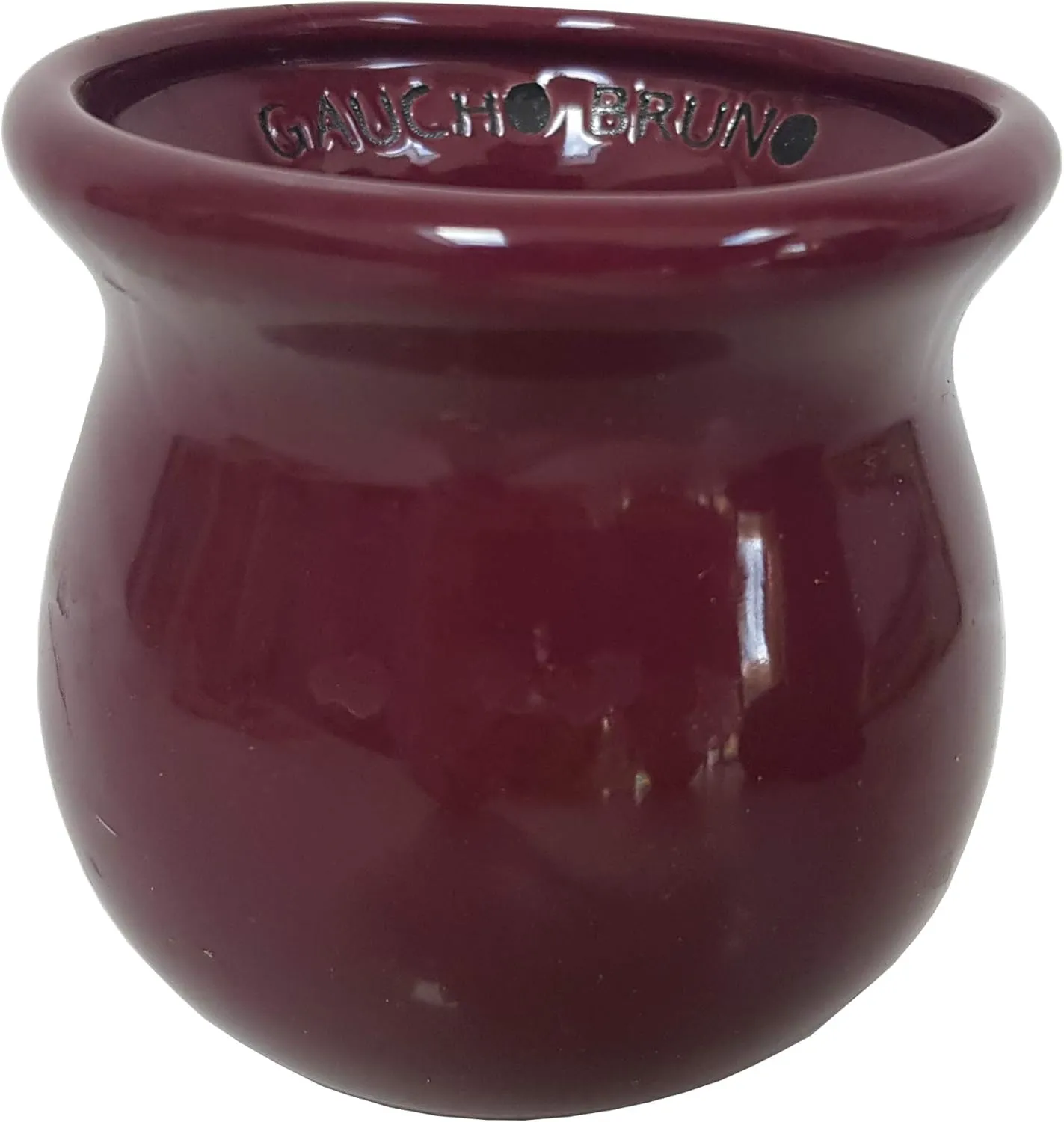 Traditional Shaped Ceramic Yerba Mate Cup - Reusable and Easy Cleaning - for Home and Travel Use