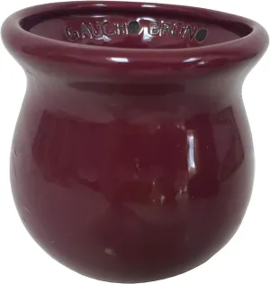 Traditional Shaped Ceramic Yerba Mate Cup - Reusable and Easy Cleaning - for Home and Travel Use