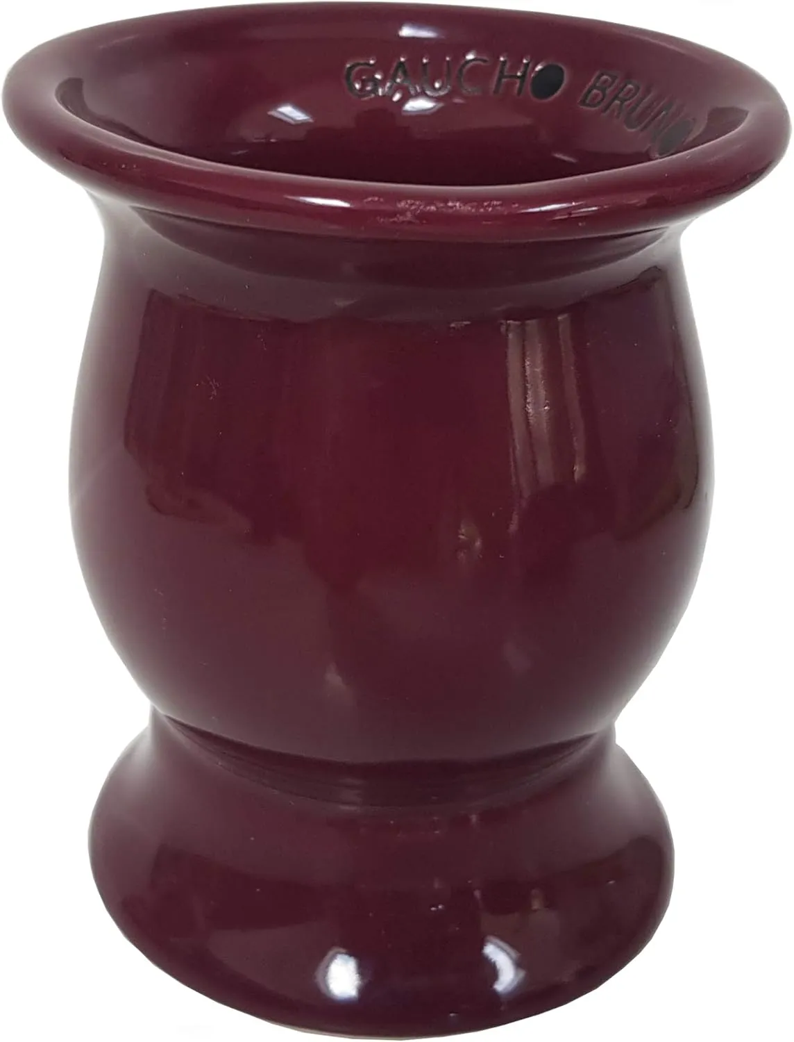 Traditional Shaped Ceramic Yerba Mate Cup - Reusable and Easy Cleaning - for Home and Travel Use