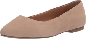 Trotters Women's Loafer/Slipon Ballet Flat, Taupe Nubuck, 7.5 Wide