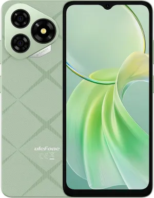 Ulefone Note 19 Phone Unlocked, 6.56 inch HD  Display, Android 14 Go, Octa-Core 6GB 32GB, 5000mAh Battery, 3-Card Slots, Dual 4G LTE, 8MP 5MP Camera, GPS/Face Recognition - Green