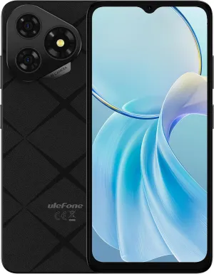 Ulefone Note 19 Unlocked Phones, 6.56" HD  Display, Android 14, 8-Core 6GB 32GB, 5000mAh Battery, 3-Card Slots, Dual 4G Unlocked Smartphones, 8MP 5MP Camera, GPS/Face Recognition - Black