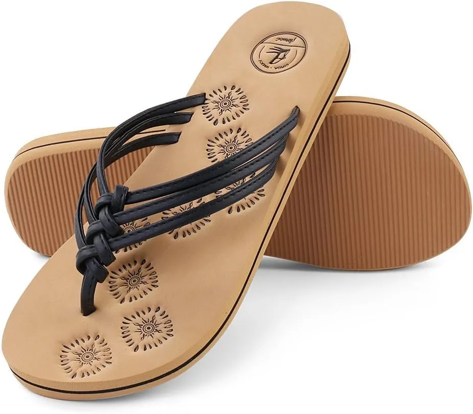 Unique Stylish Soft Fancy Design Rubber Slippers Flip Flops for Womens and Teen Girls for Home Use