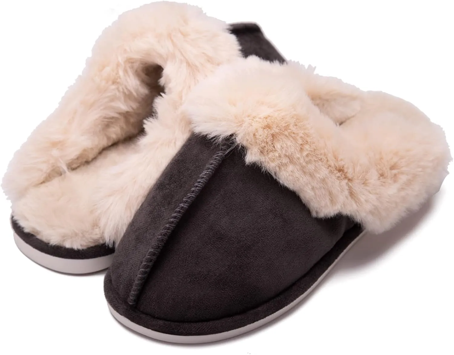 Unisex Men's and Women's Slipper Fluffy Soft Warm House Slippers Cozy Plush for Indoor Outdoor Winter Bedroom Shoes