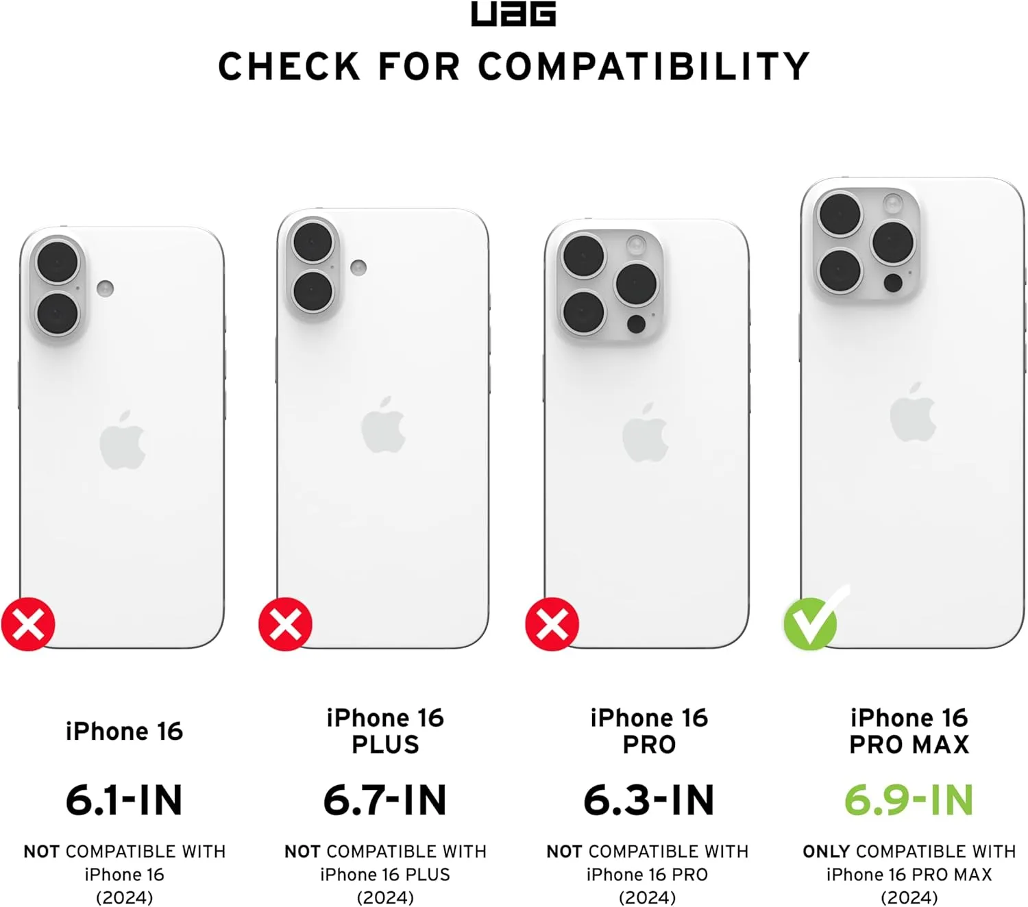 URBAN ARMOR GEAR UAG Designed for iPhone 16 Pro Max Case 6.9" Essential Armor - Compatible with MagSafe Charging Rugged Slim Sleek Shockproof Anti-Slip Military Grade Protective Cover, Ash