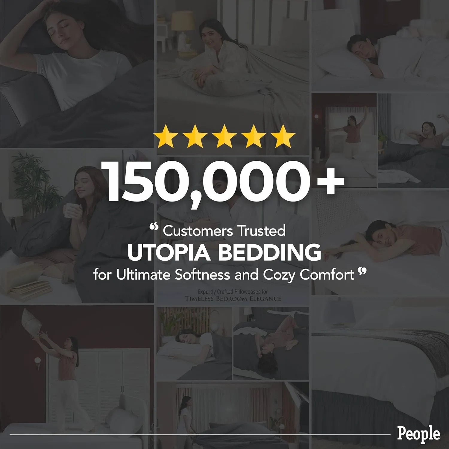 Utopia Bedding King Bed Sheets Set - 4 Piece Bedding - Brushed Microfiber - Shrinkage and Fade Resistant - Easy Care (King, White)
