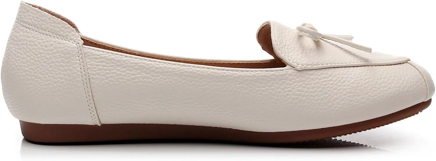 VenusCelia Women's Bowknot Wide Flat Shoe