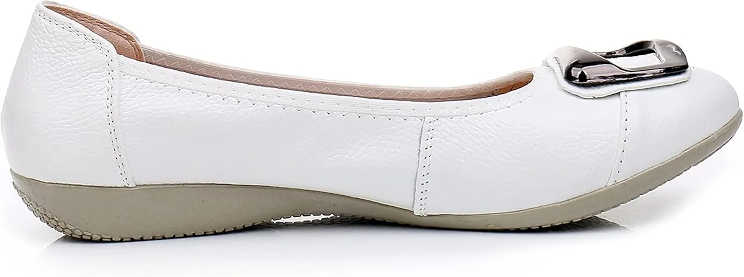 VenusCelia Women's Buckle Dance Flats Shoe