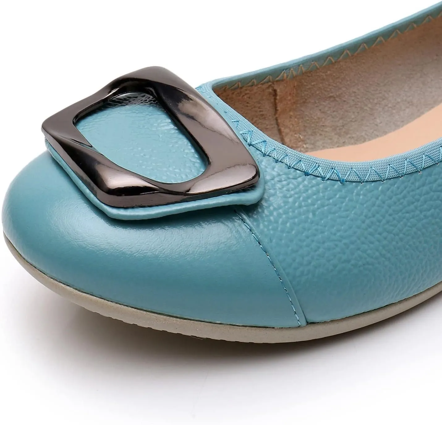VenusCelia Women's Buckle Dance Flats Shoe