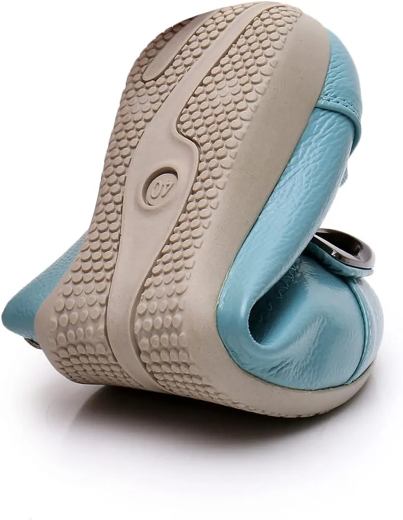 VenusCelia Women's Buckle Dance Flats Shoe