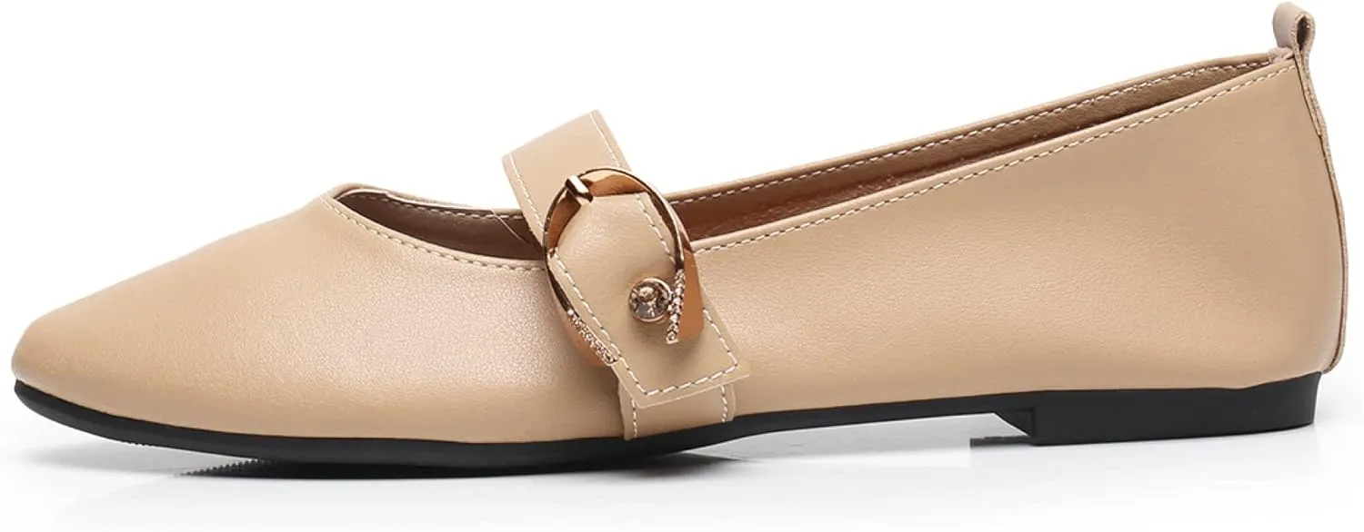 VenusCelia Women's Mary Jane Flat Shoe
