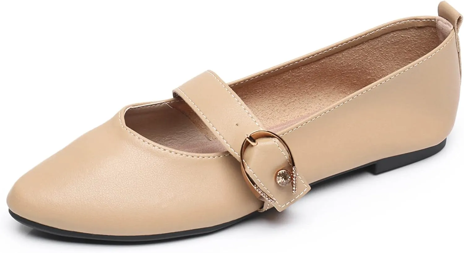 VenusCelia Women's Mary Jane Flat Shoe