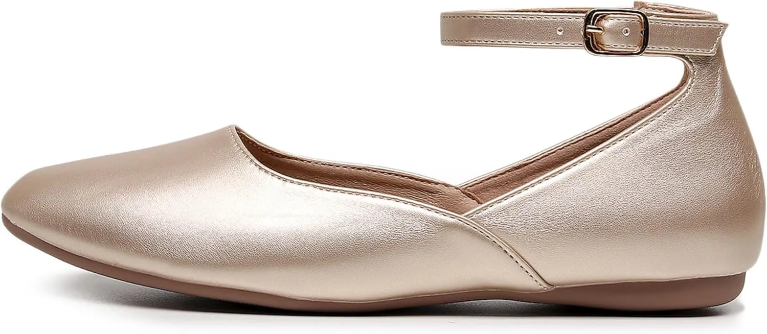 VenusCelia Women's Serenity Strap Flats Shoe