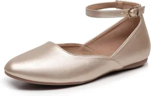 VenusCelia Women's Serenity Strap Flats Shoe
