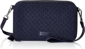 Vera Bradley Women's Microfiber All in One Crossbody Purse with RFID Protection