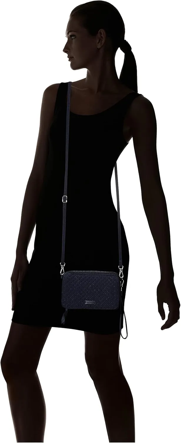 Vera Bradley Women's Microfiber All in One Crossbody Purse with RFID Protection