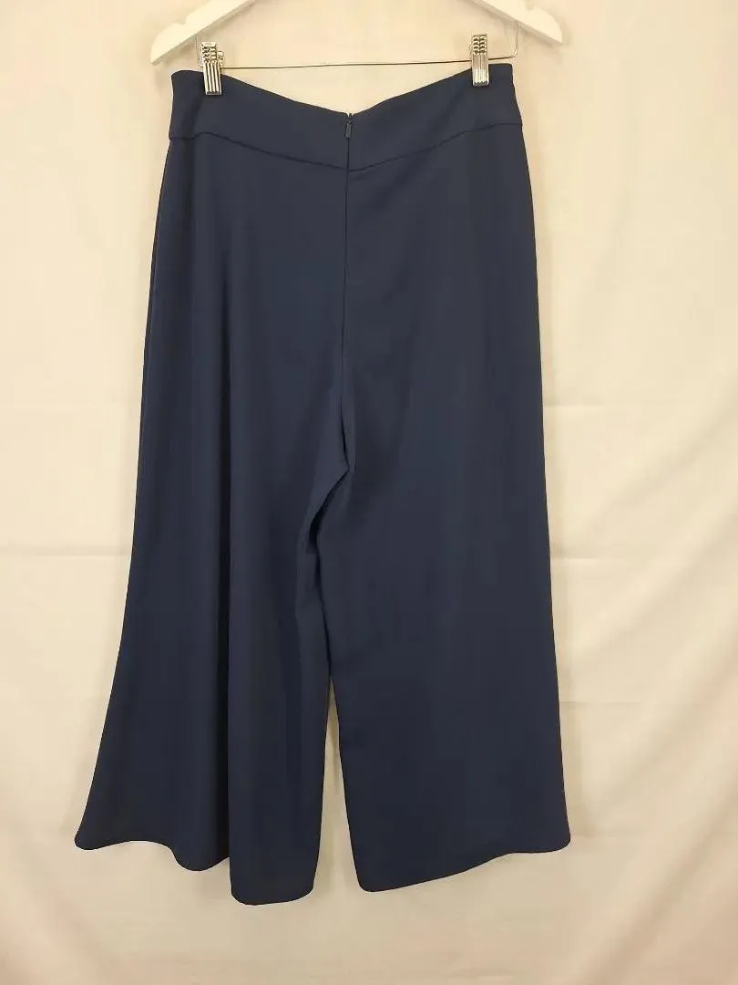 Veronika Maine Sleek Ink Palazzo Pants Size 10