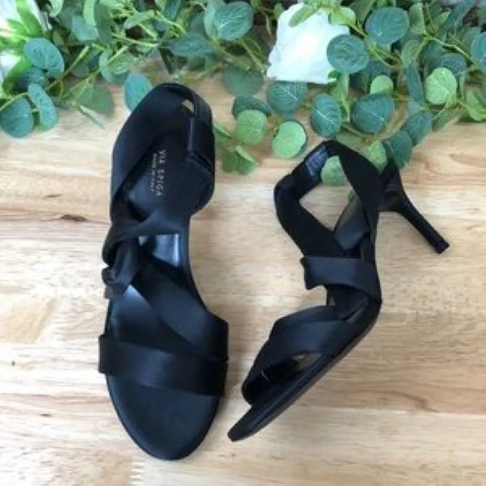 Via Spiga Jett Sandal, Size 8 M - Black