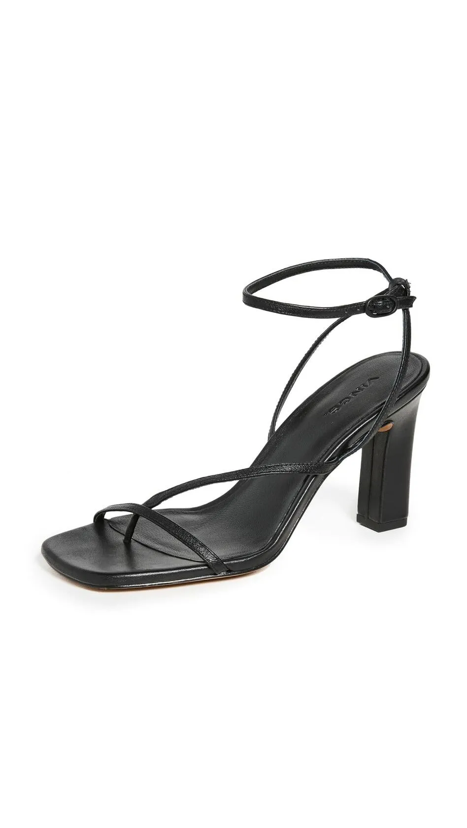 Vince Womens Qiana Strappy Sandals Black 9 M