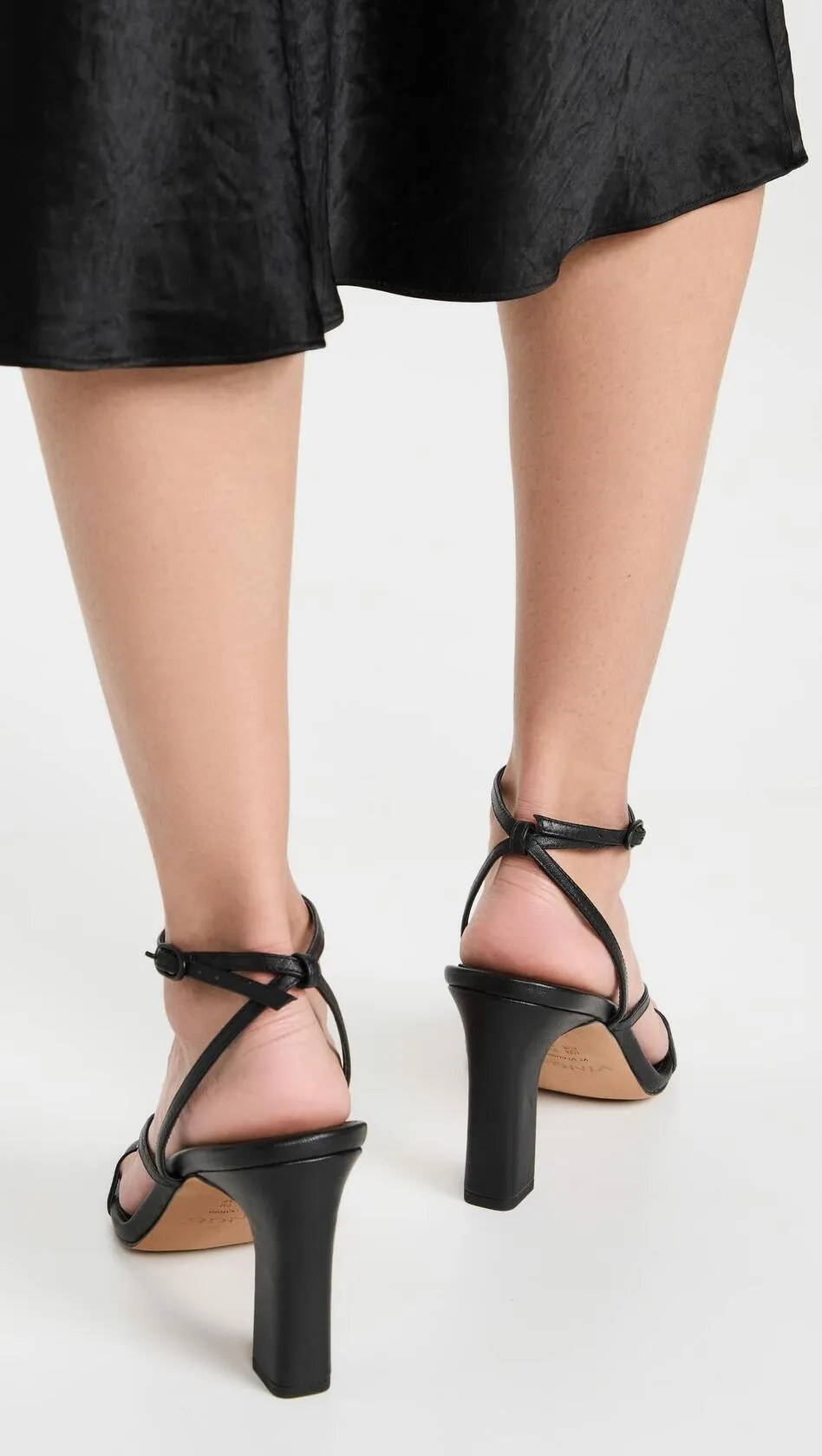 Vince Womens Qiana Strappy Sandals Black 9 M