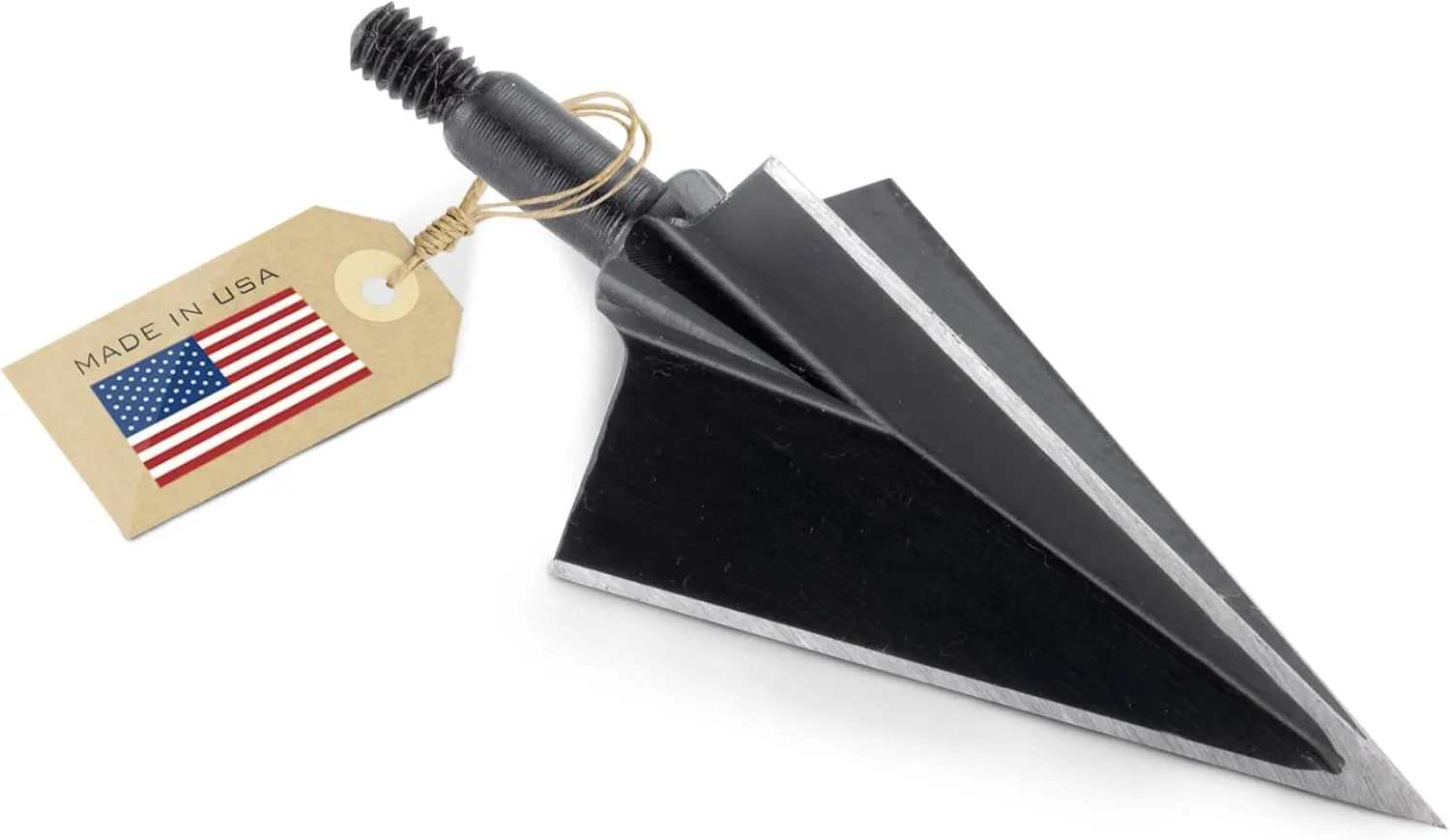VPA 1 1/4" 3 Blade 200 Grain 3-Blade Broadhead, Screw-in, 1045 Carbon Tool Steel 50-52 Rockwell, 3 Pack, Made in The USA