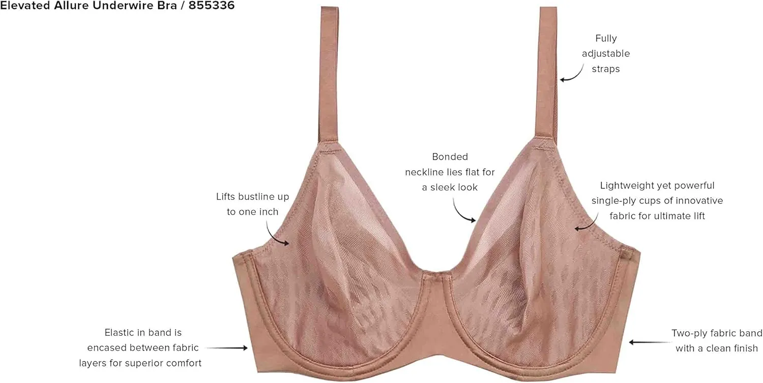Wacoal Women's Elevated Allure Seamless Unlined Underwire Bra