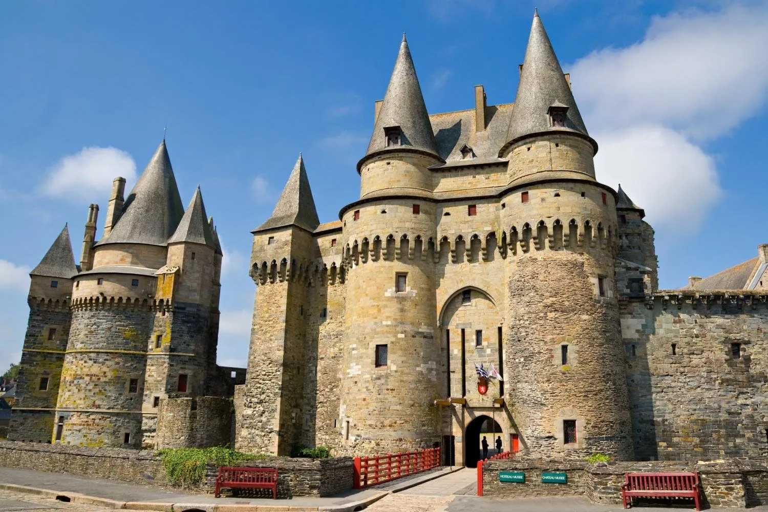 Wallmonkeys Medieval Castle Vitra Brittany Wall Mural Peel and Stick Graphic (72 in W x 48 in H) WM154668