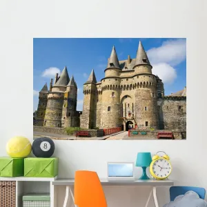 Wallmonkeys Medieval Castle Vitra Brittany Wall Mural Peel and Stick Graphic (72 in W x 48 in H) WM154668