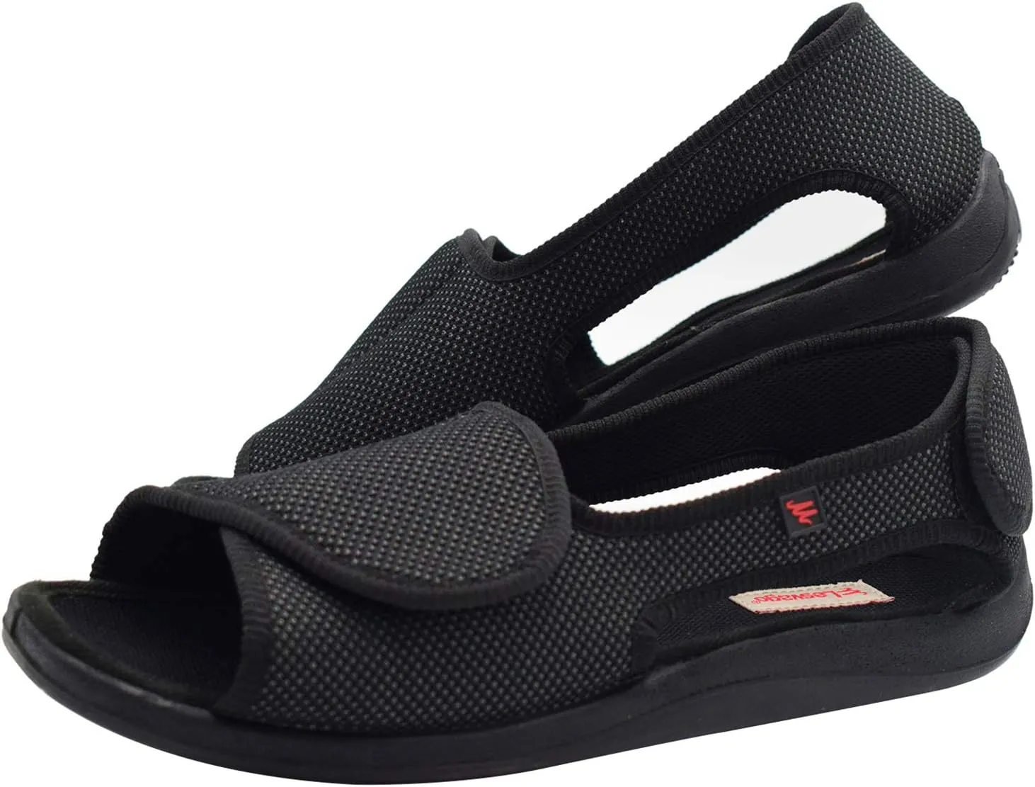 W&LESVAGO Diabetic Sandals for Men Wide Width Open toe Walking Sandals Comfortable Men Slippers for Plantar Fasciitis Arthritis