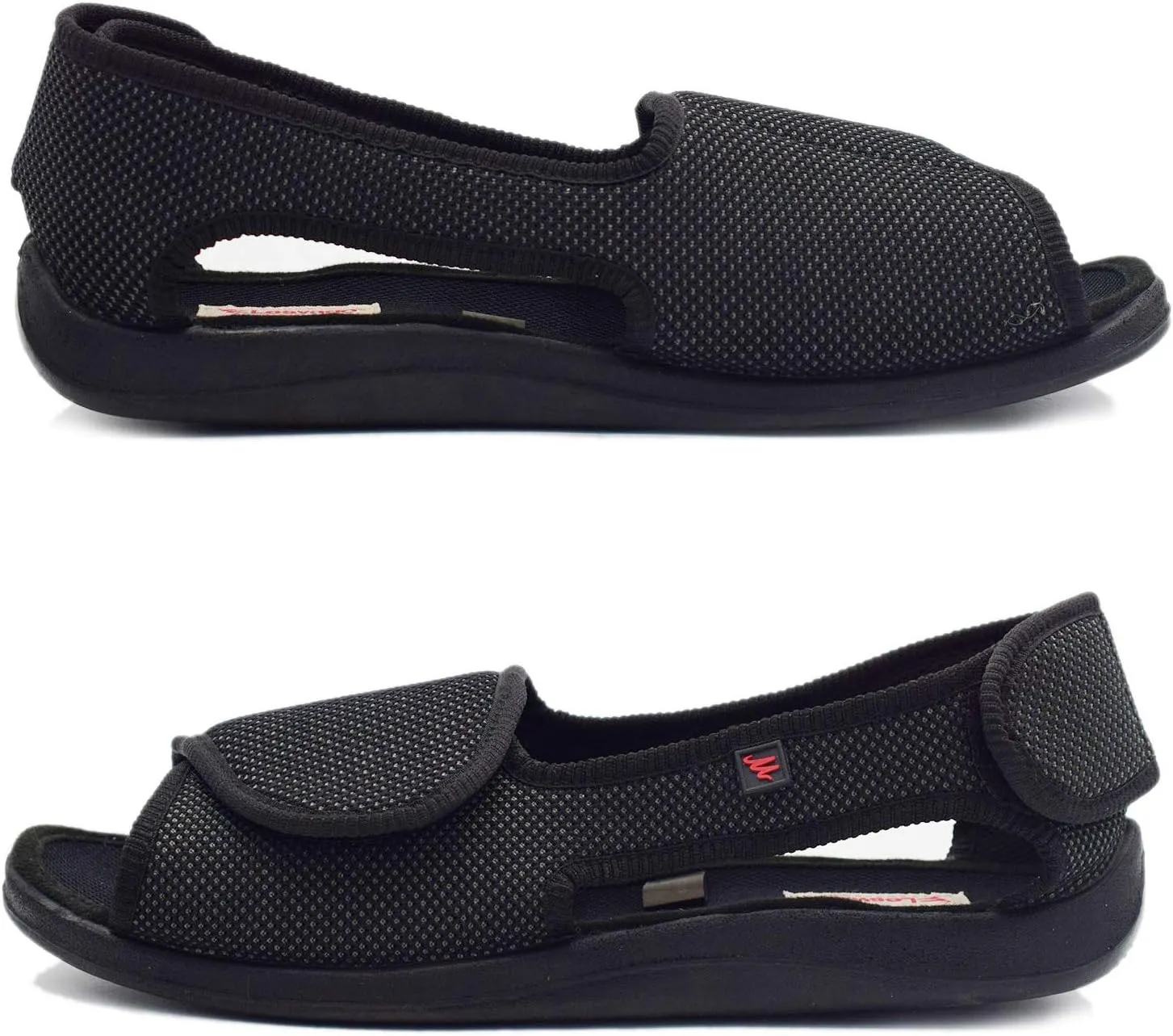 W&LESVAGO Diabetic Sandals for Men Wide Width Open toe Walking Sandals Comfortable Men Slippers for Plantar Fasciitis Arthritis