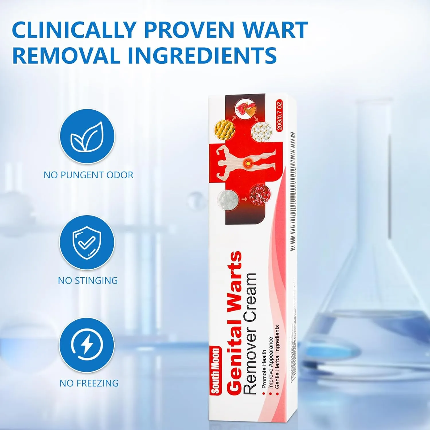 Wart Remover Fast Acting Gel – Strong Freeze Off Treatment for Genital, Plantar, Common Warts, Corns, and Flat Wart -RED-（2PC）
