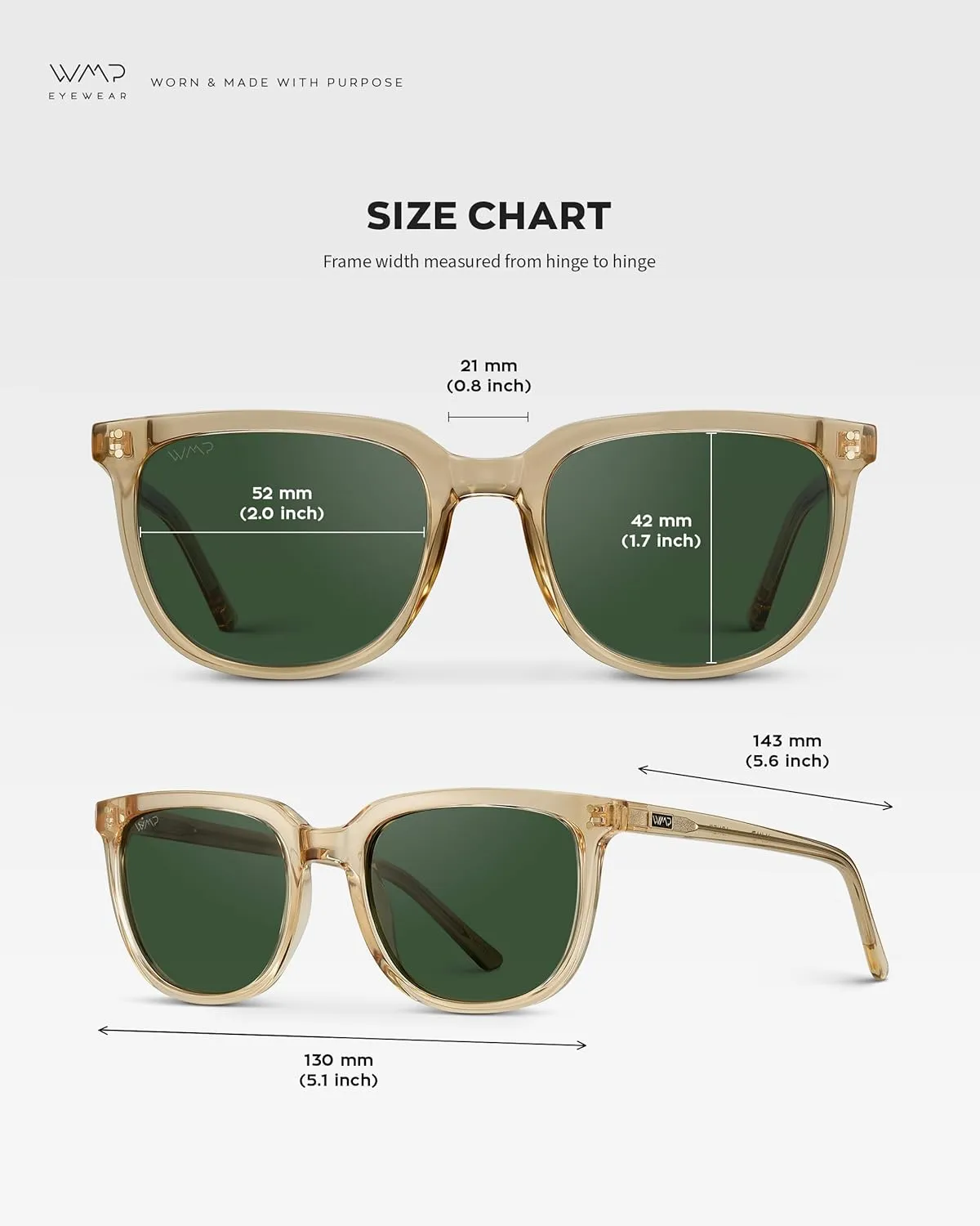 WearMe Pro Polarized Classic Retro Flat Square Unisex Sunglasses