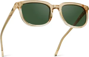 WearMe Pro Polarized Classic Retro Flat Square Unisex Sunglasses