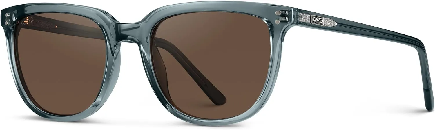 WearMe Pro Polarized Classic Retro Flat Square Unisex Sunglasses
