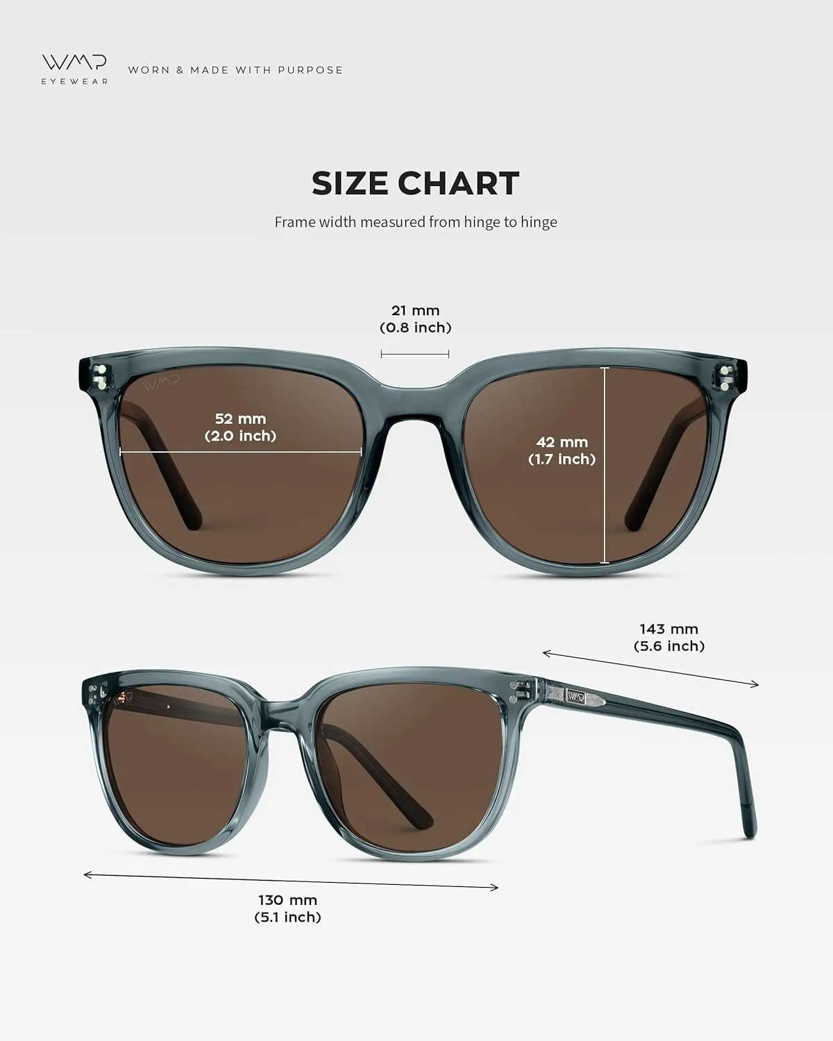 WearMe Pro Polarized Classic Retro Flat Square Unisex Sunglasses