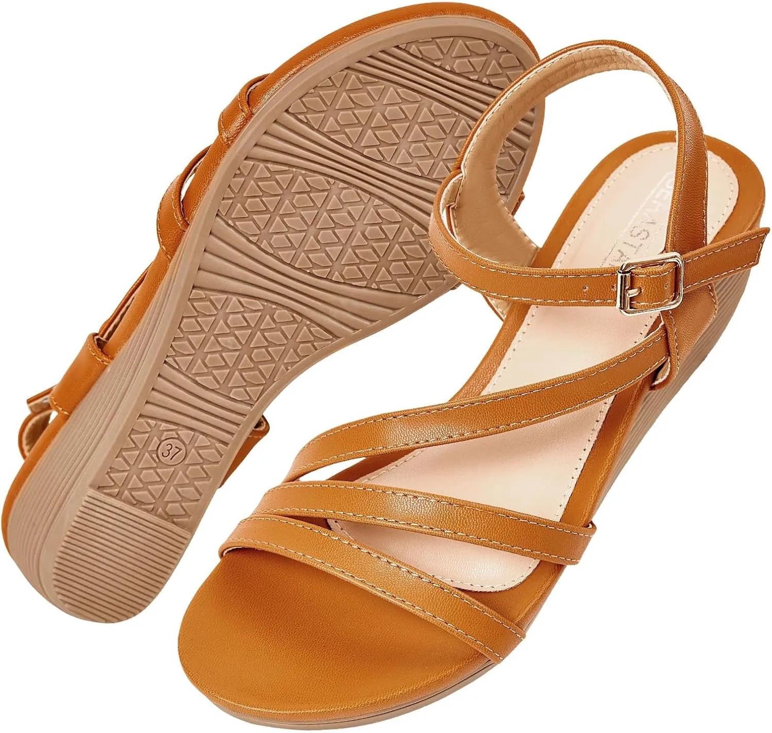 Wedge Sandals for Women Dressy - Summer Comfortable Platform Womens Sandal