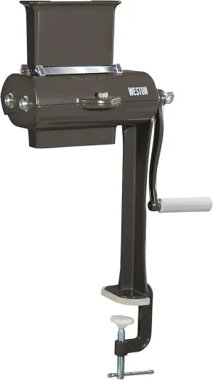 Weston Manual Support Beef Jerky Slicer, Quick and Easy Operation For Cuts Up To 5” Wide x 1.25” Thick, Durable Aluminum Construction, Stainless Steel Blades, Charcoal Gray (07-3801-W-A)
