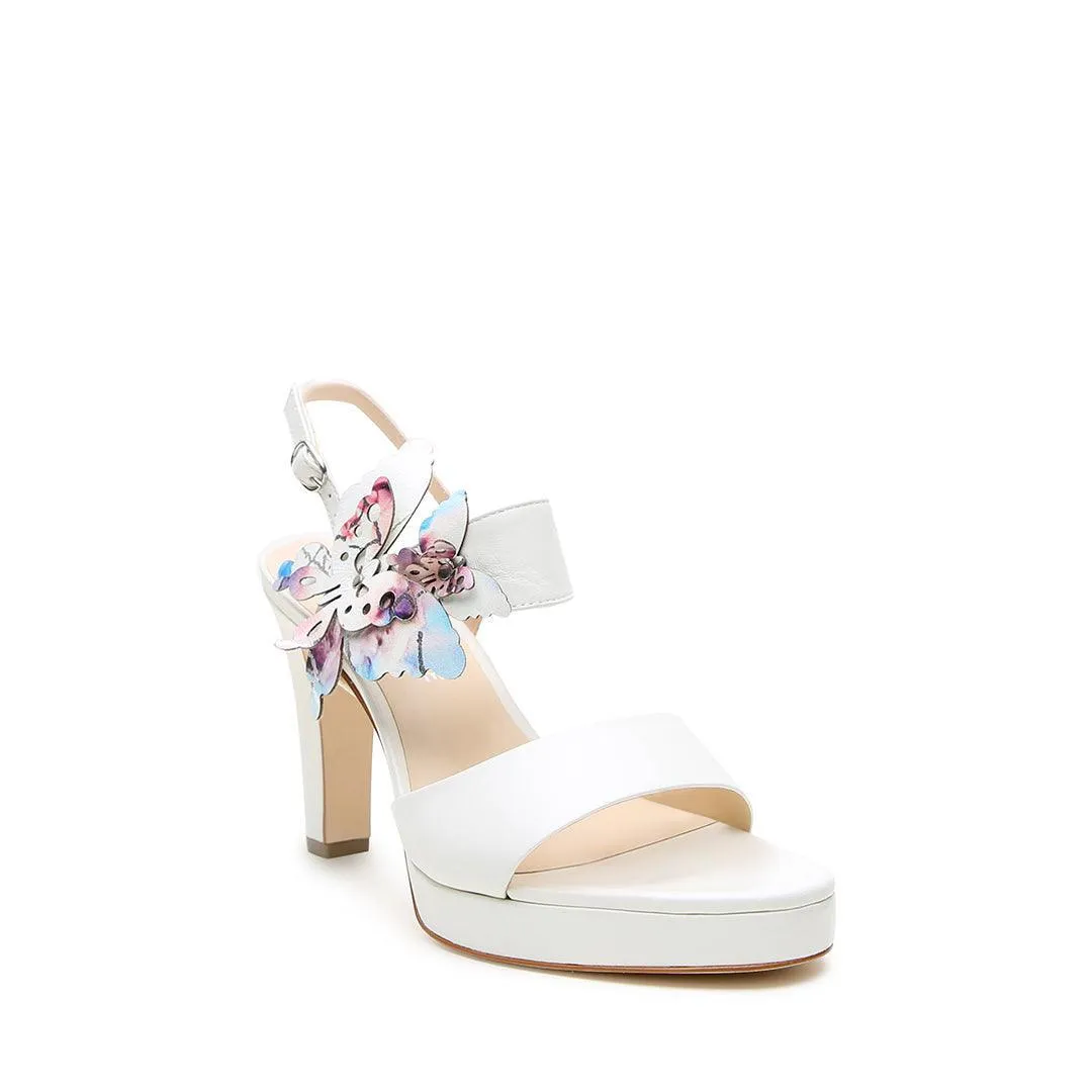 White Lo Platform   Butterfly Elsie Strap