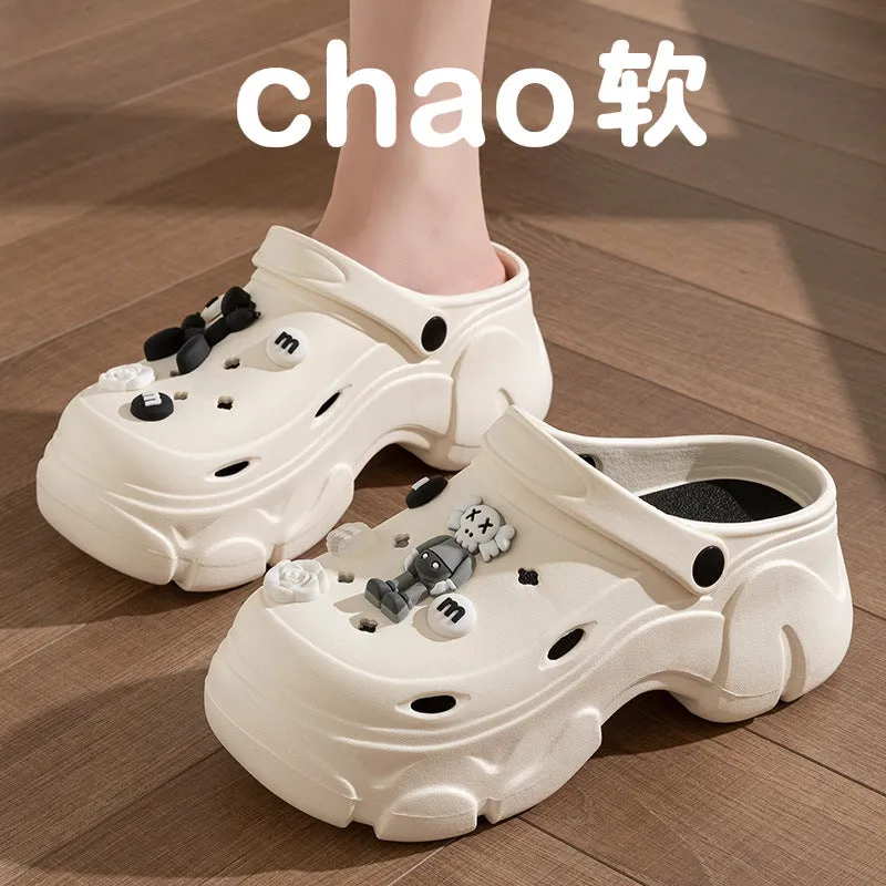 Wholesale summer DIY sandals home slippers increased breathability comfortable women's sandals trend