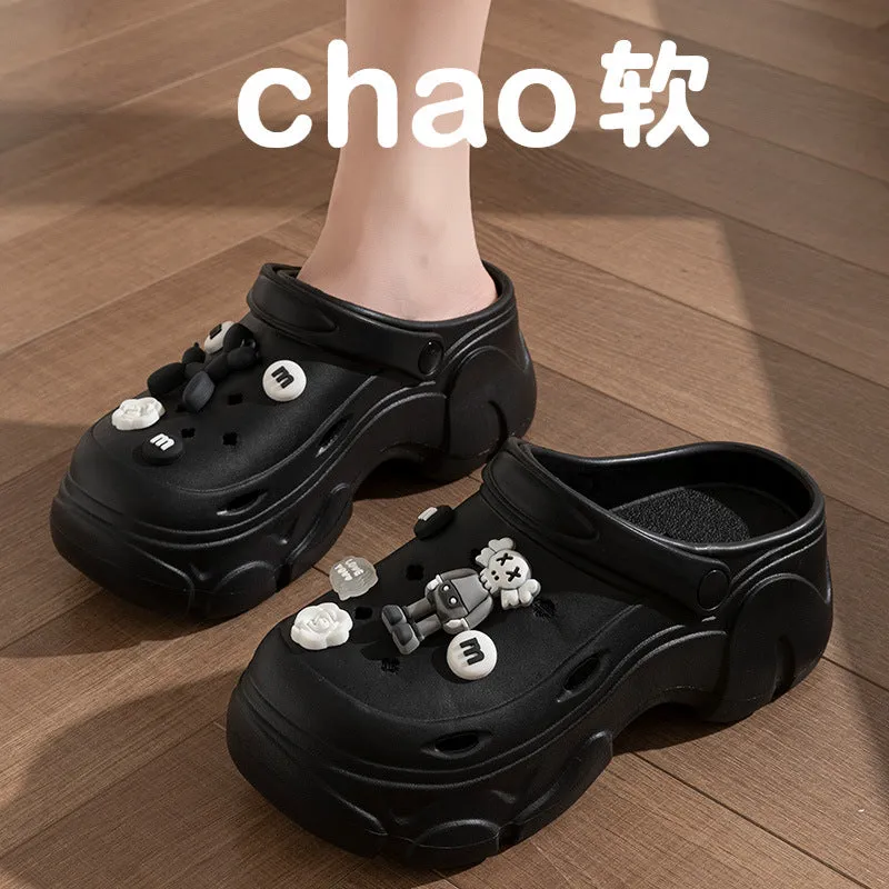 Wholesale summer DIY sandals home slippers increased breathability comfortable women's sandals trend