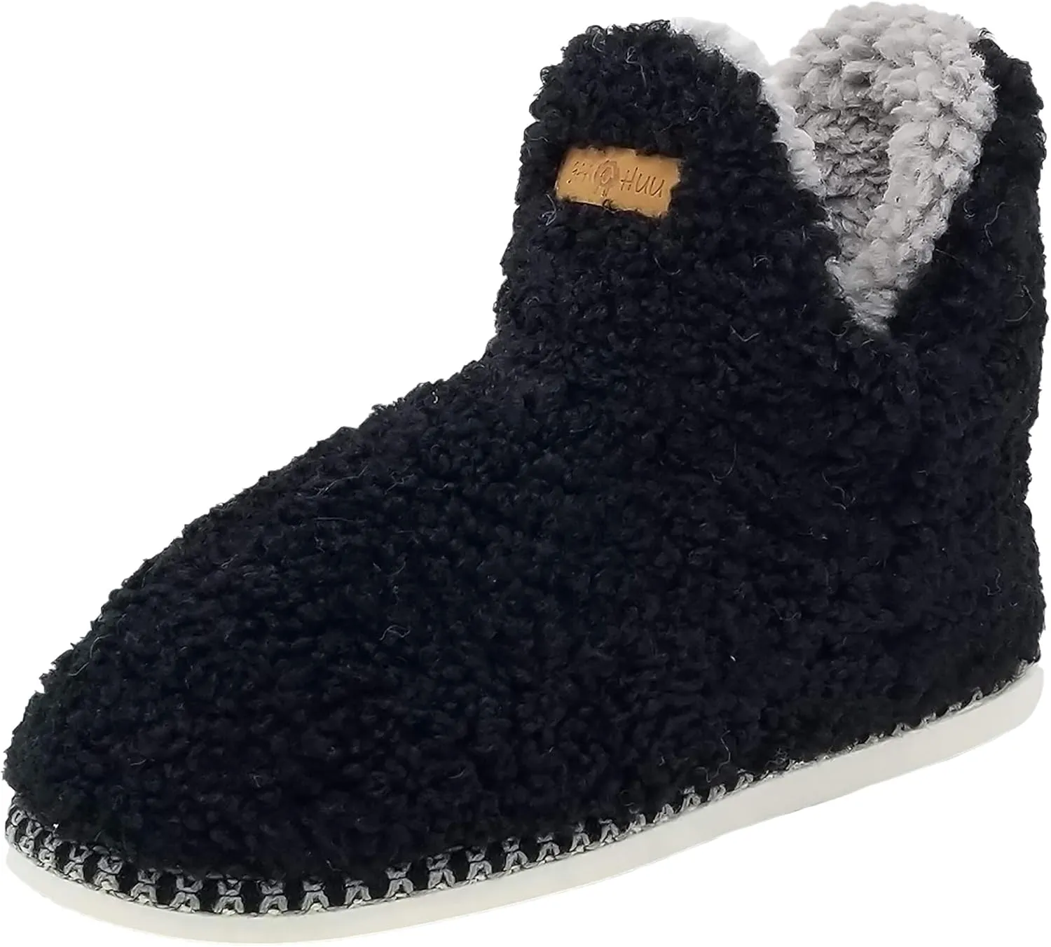 Womens Berber Slipper boot with memory foam