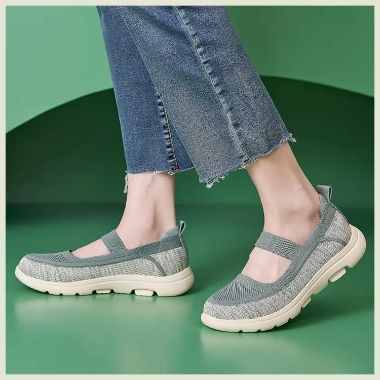 Women's Breathable Knitted Sports Shoes are Casual, Fashionable and Lightweight Single