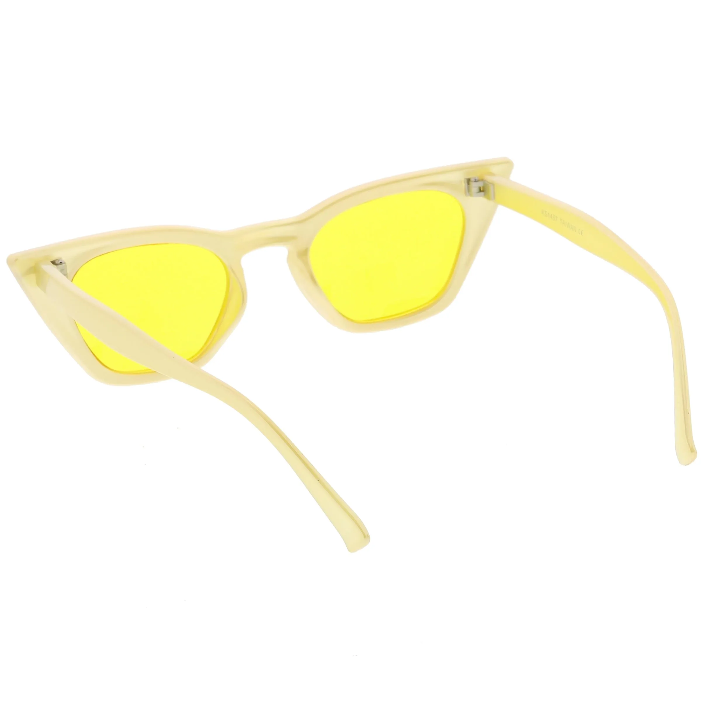 Women's Color Tone 90's Small Cat Eye Sunglasses C563