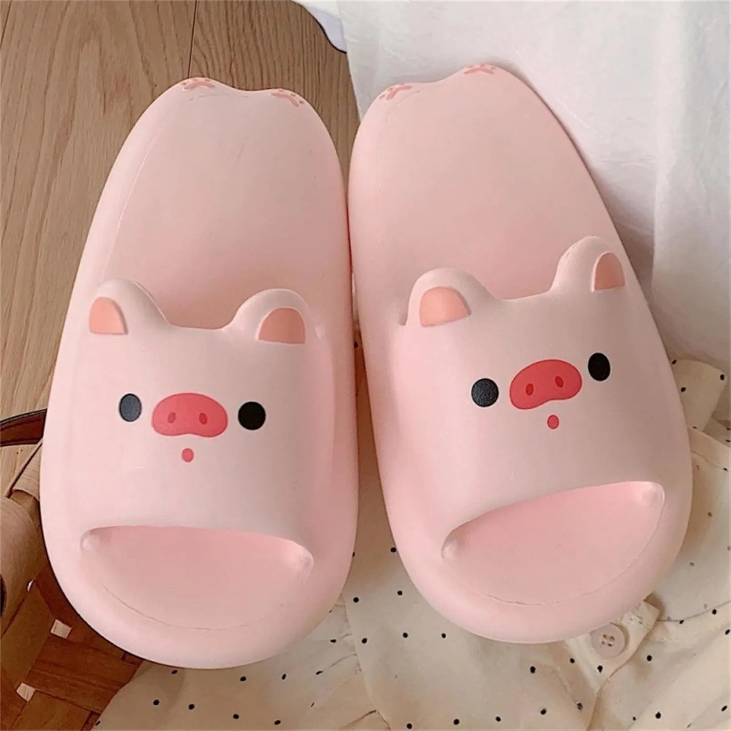 Women's Cute Animal Pig Slippers - Comfortable Beach Sandals