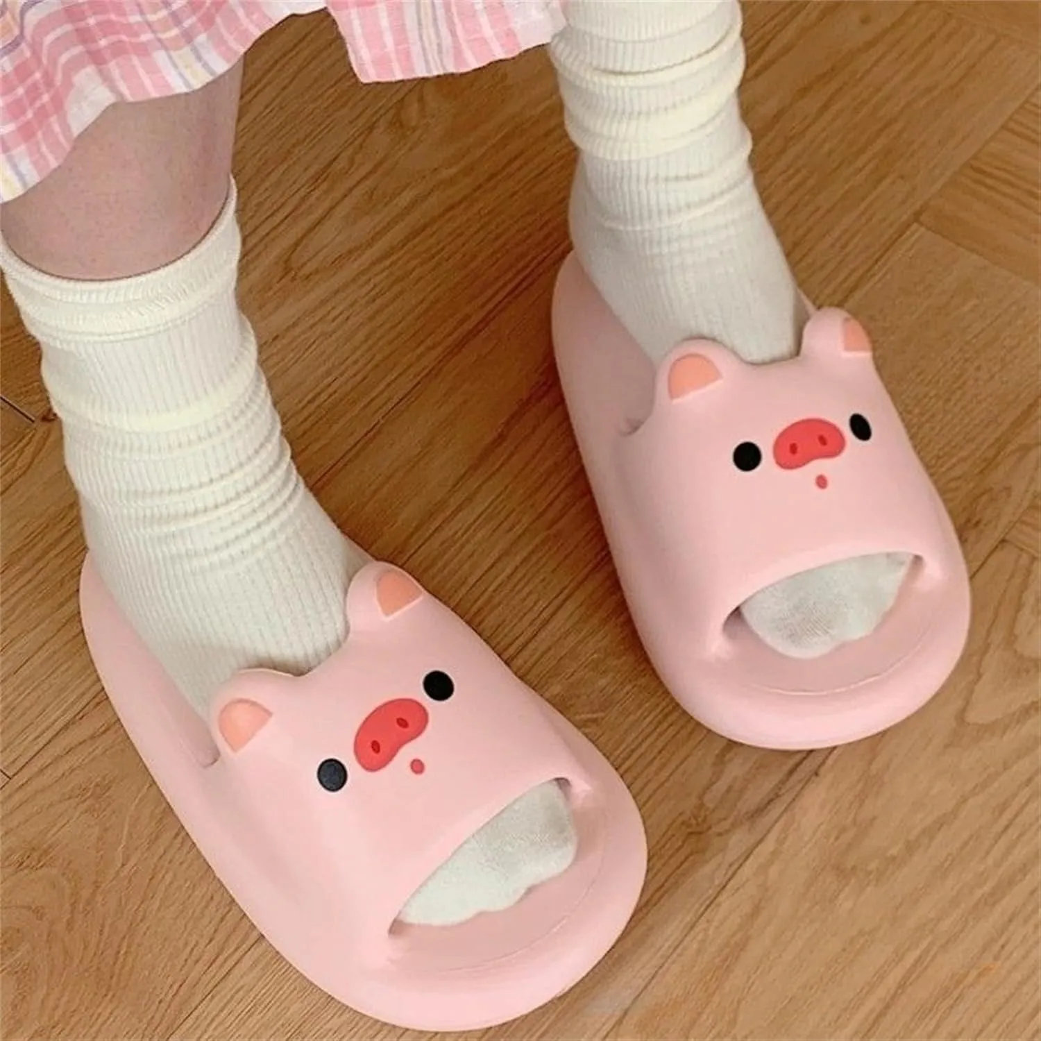 Women's Cute Animal Pig Slippers - Comfortable Beach Sandals