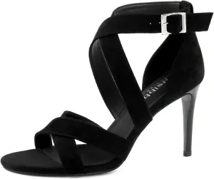 Women's Open Toe Strap Sandals With Round Toe And Slim Heels Ankle Strap With Roman High Heels Dress Party Holiday High Heels Sandals