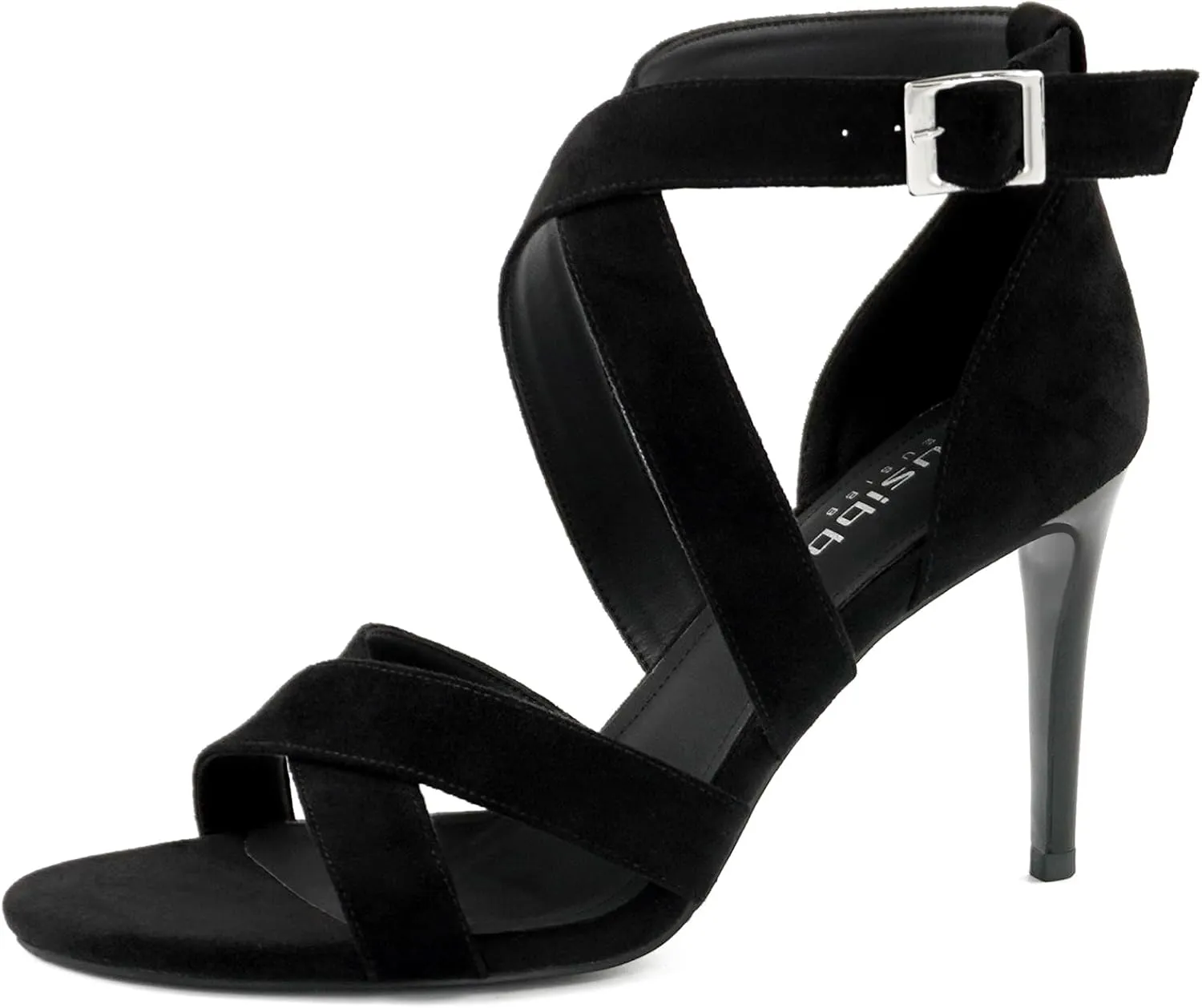 Women's Open Toe Strap Sandals With Round Toe And Slim Heels Ankle Strap With Roman High Heels Dress Party Holiday High Heels Sandals