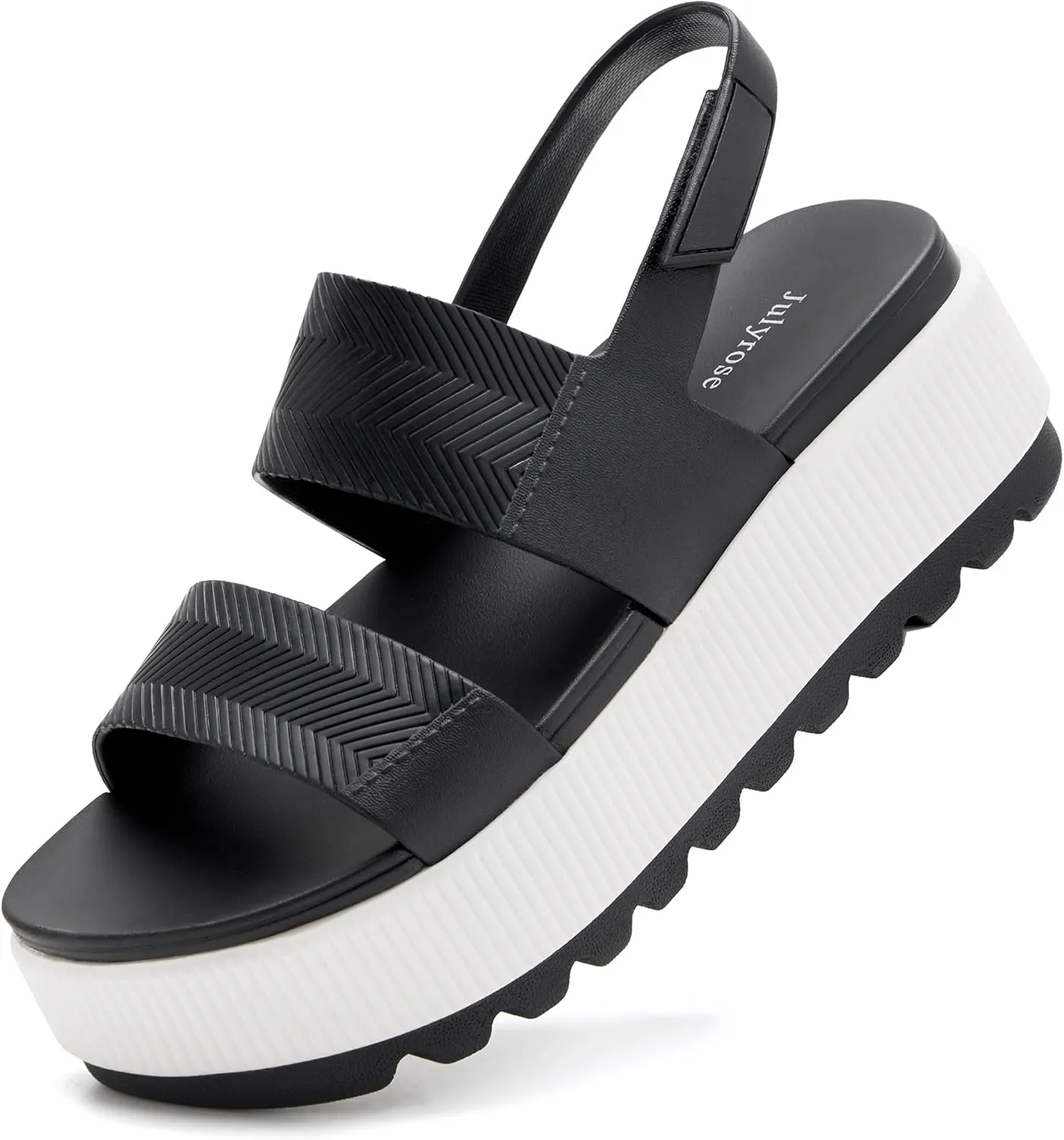 Women's Platform Sandals Lug Sole Comfortable Sandals Lightweight Water-Friendly Summer Beach Sandals