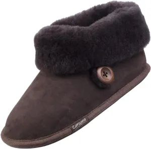 Womens Wotton Sheepskin Bootie Chocolate Size UK 7 EU 40