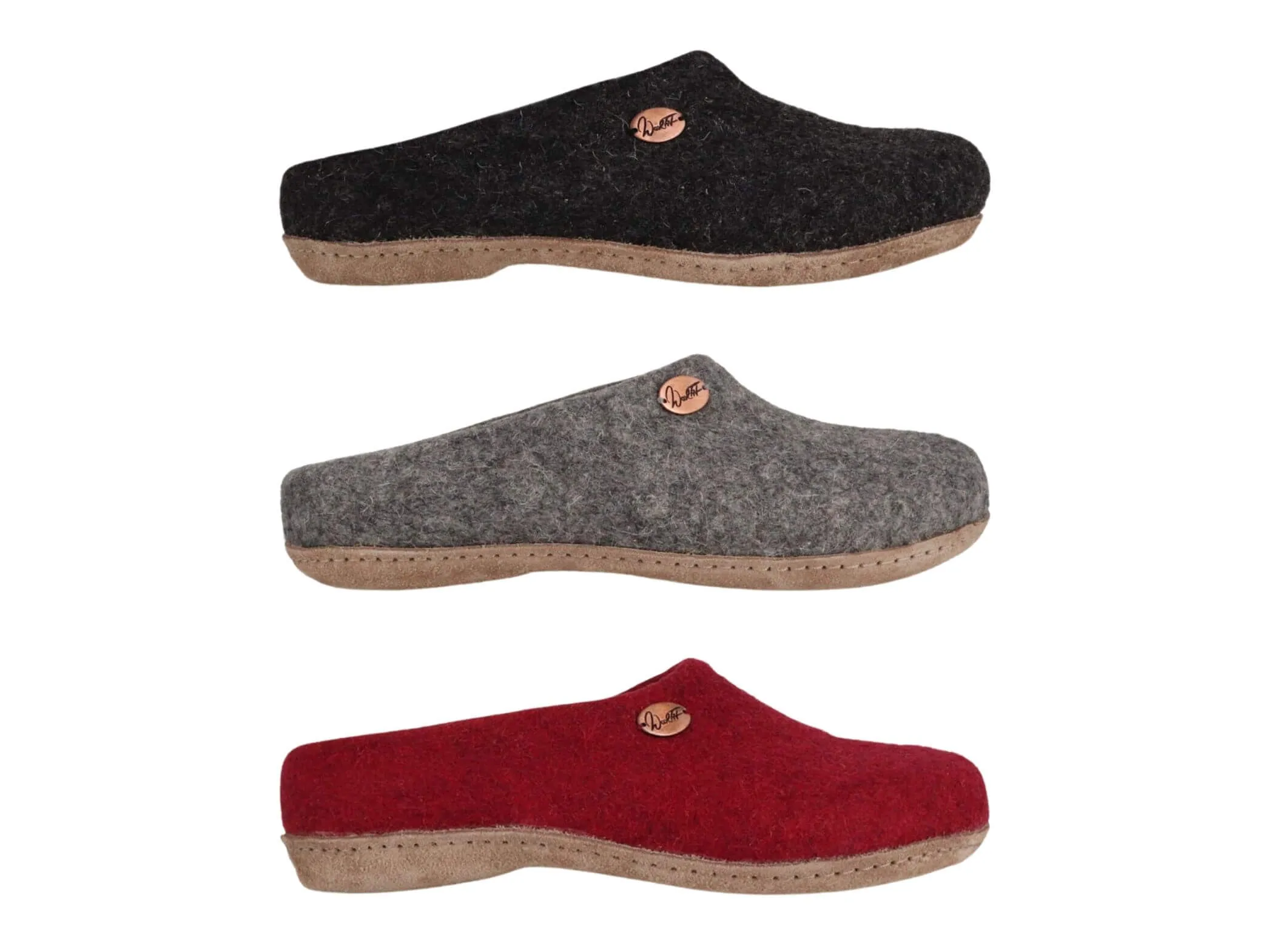 WoolFit Classic | Narrow Slippers with Insoles & Leather Sole